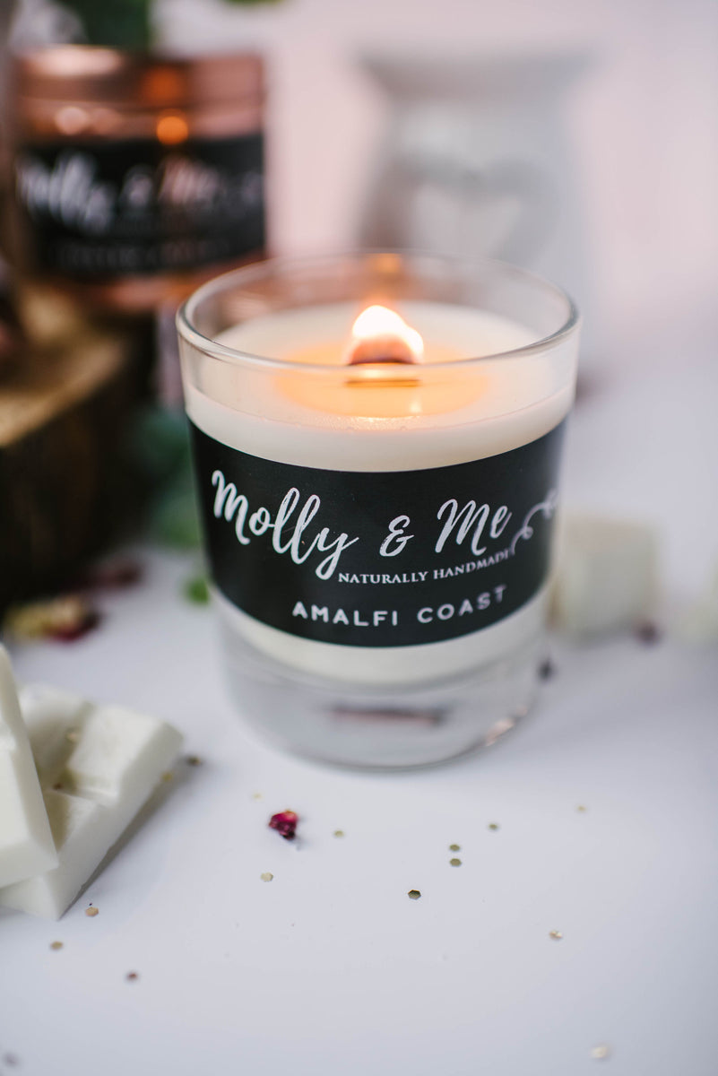 Black Pomegranate Large Wood Wick Candle – Molly & Me Candles