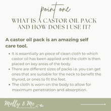 Load image into Gallery viewer, Organic Castor Oil Pack — Liver &amp; Abdominal Wrap
