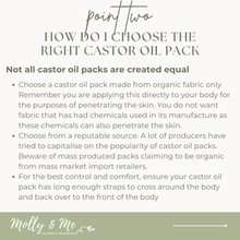 Load image into Gallery viewer, Organic Castor Oil Pack — Liver &amp; Abdominal Wrap