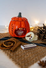 Load image into Gallery viewer, Ceramic Pumpkin Wax Melt Burner Gift Set with FREE Wax Melts