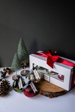 Load image into Gallery viewer, Mini Bauble Candle Set in Gold, Red &amp; Green