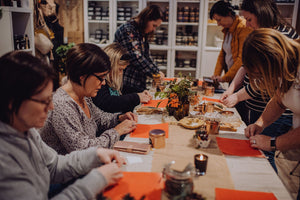 Christmas Candle Making Workshop at Ditsy Floral Design Studio in Scarva, County Down.